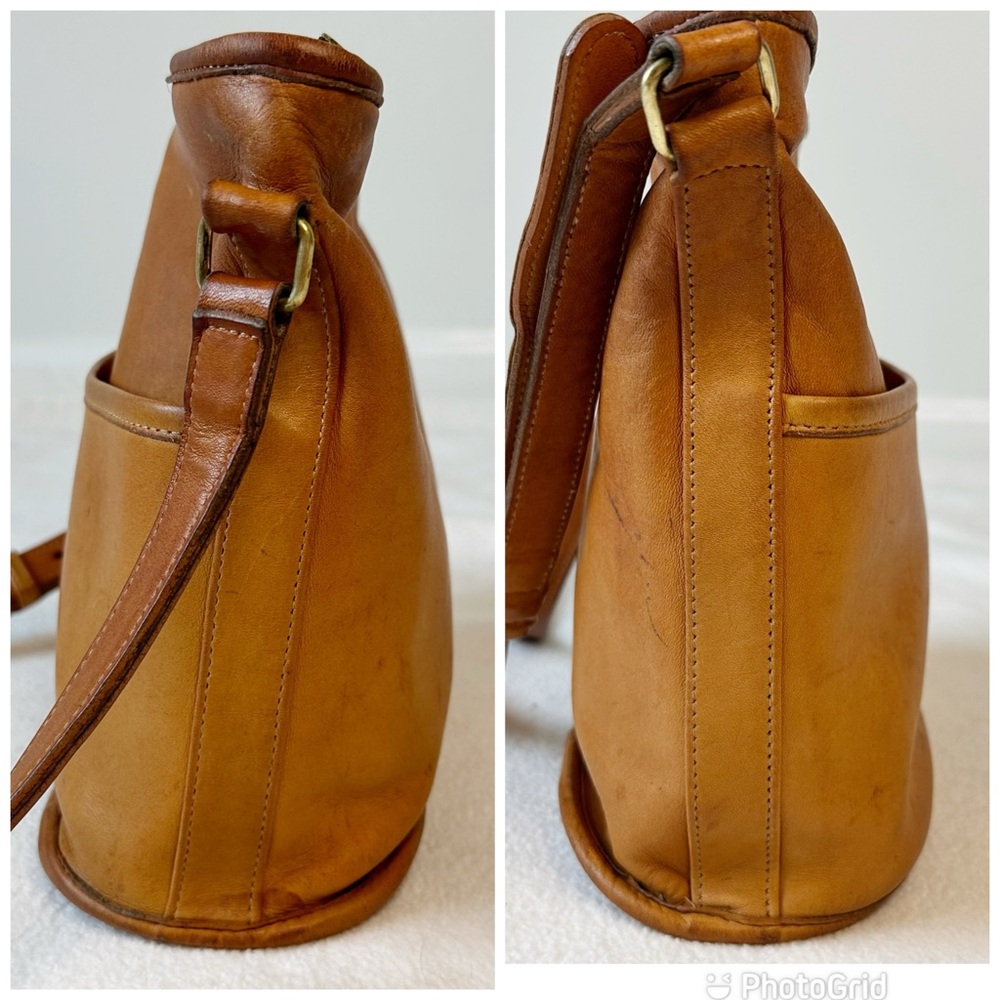 Flawed Coach Vintage Bleecker Leather Bucket Bag Small in Honey No. 4070 - Picture 7 of 16